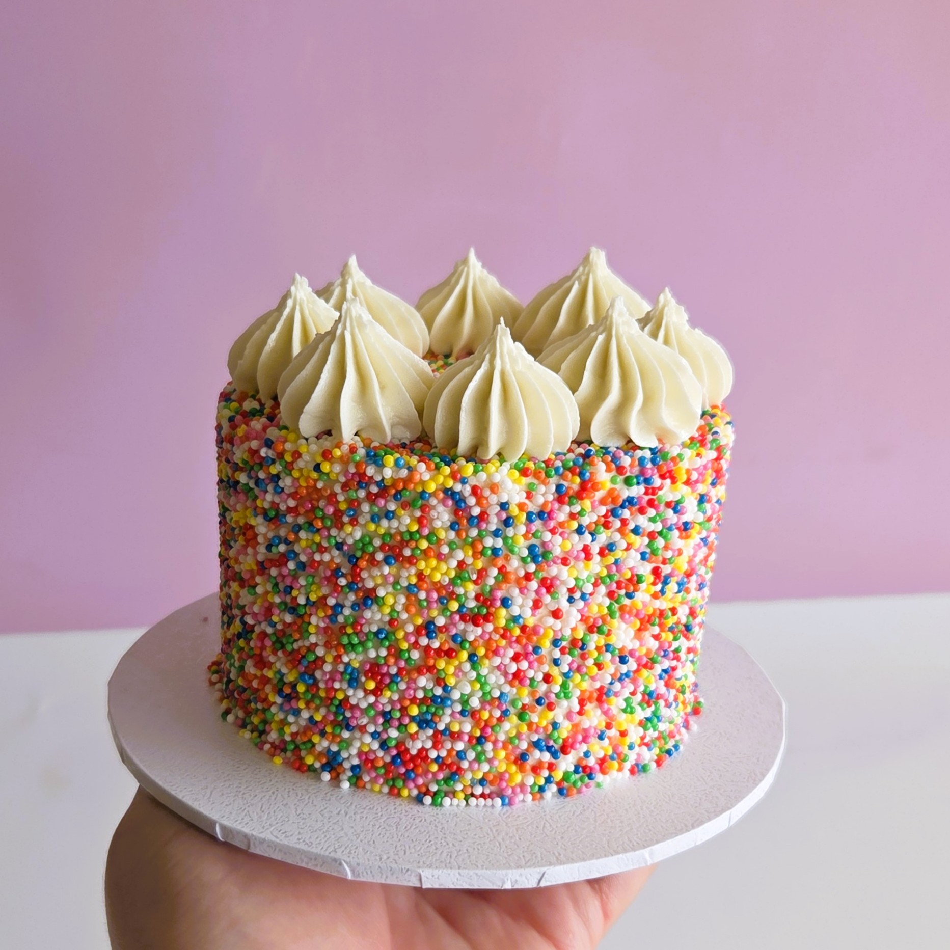 4 Inch Cake Pattern Sprinkle Cake - 4 INCH - Sweet On Cup Cakes